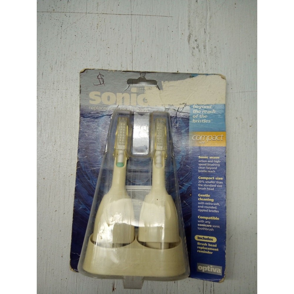 Sonicare Replacement Tooth Brush Heads Compact Size Clean Teeth White Model CH-2